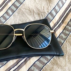 Quay | Jezabell Oversized Round Gold Sunglasses